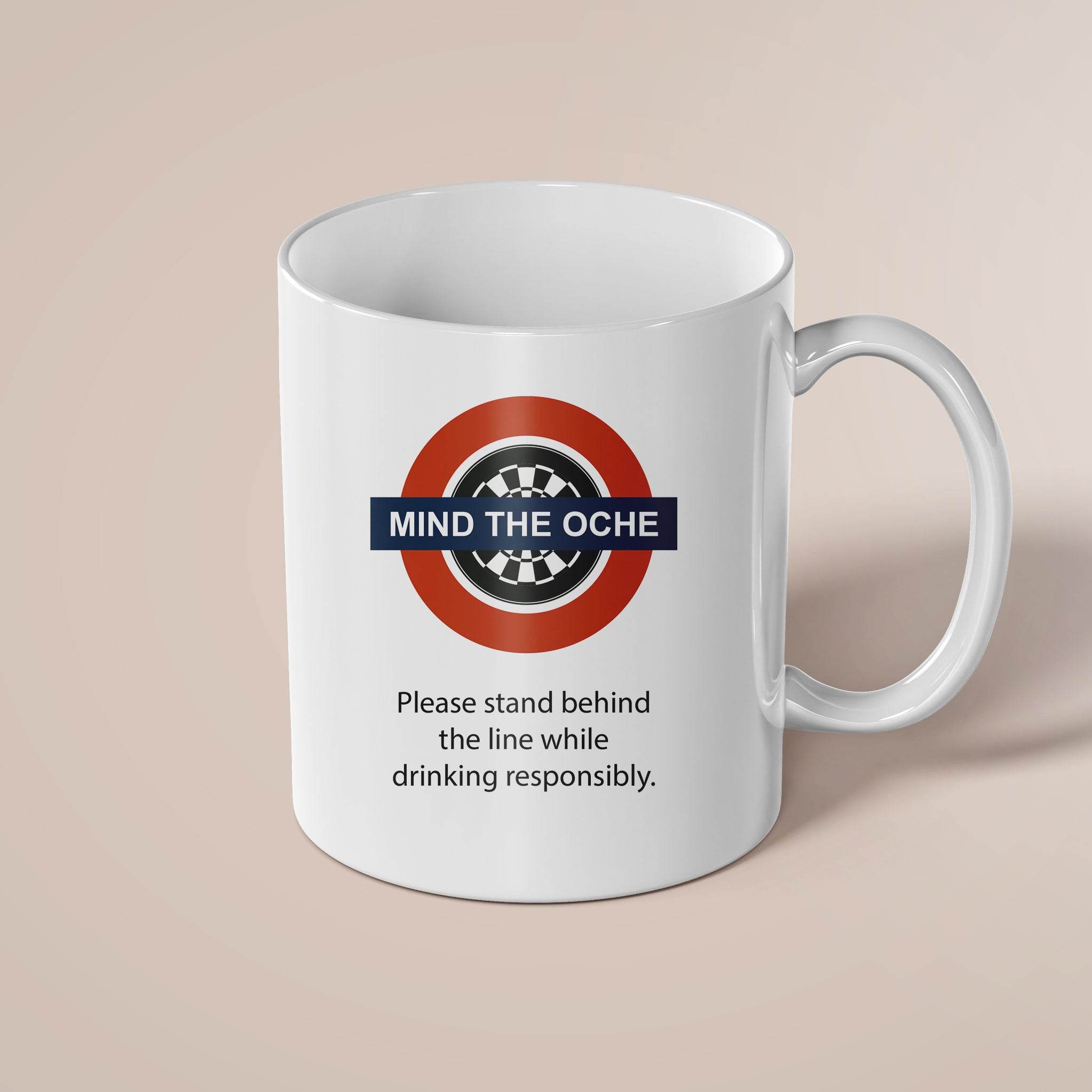 Mind The Oche 11oz Mug - Throwline Darts
